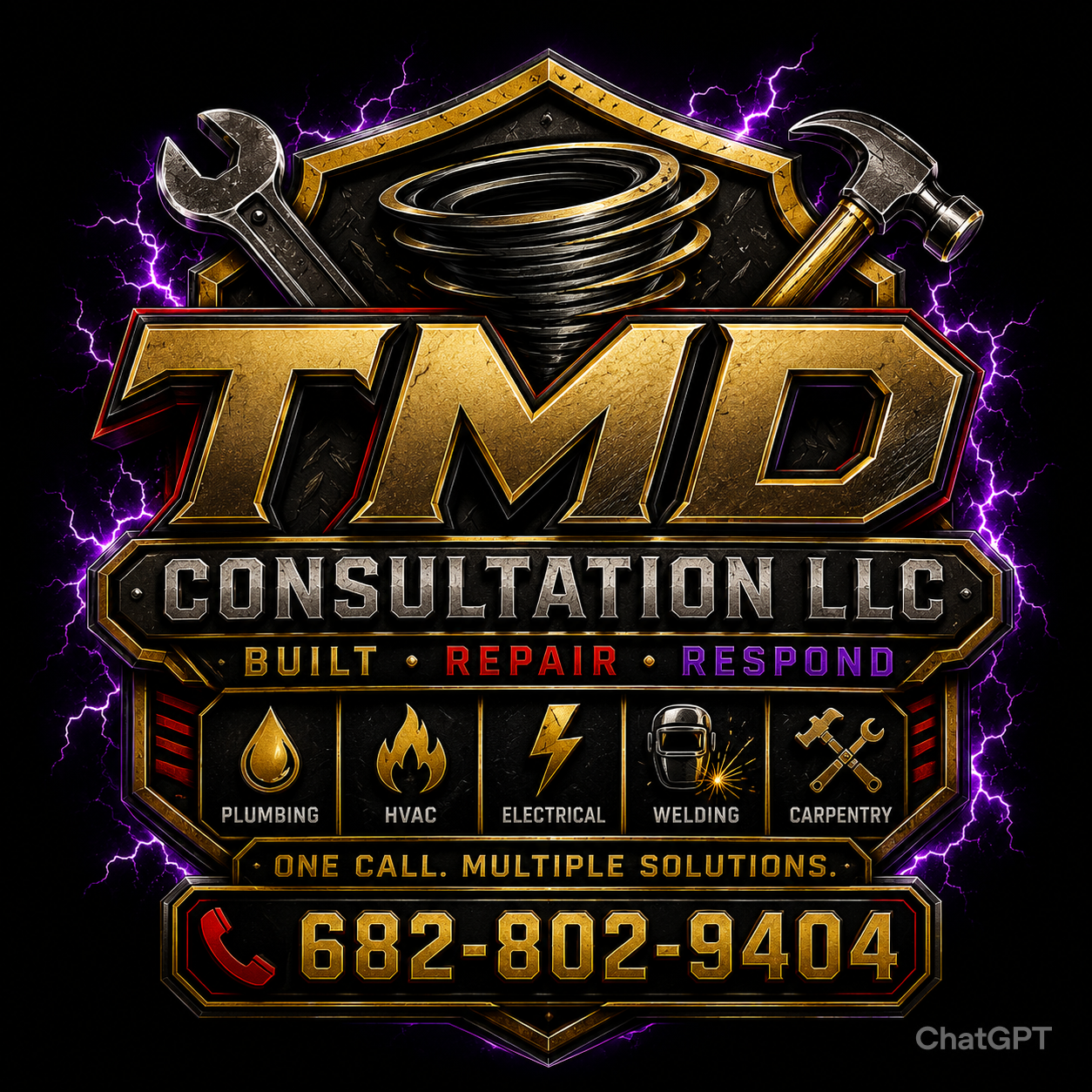 TMD Consultation LLC HVAC and trade services badge